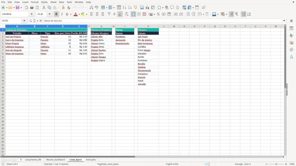 Listas_Apoio – Km Rodado Excel – Planilha Grátis (2026)