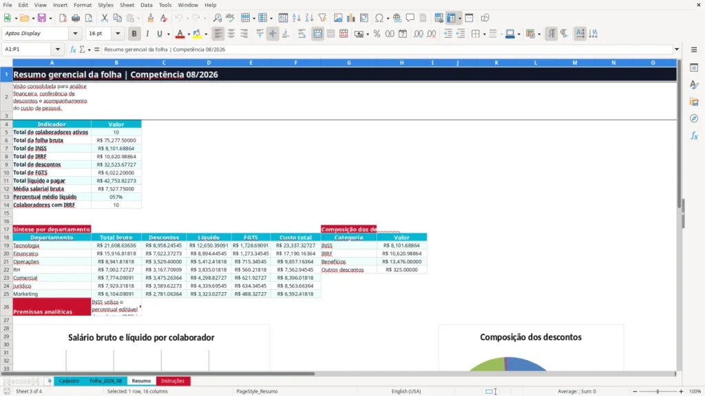 Resumo – Contra Cheque Excel – Planilha Grátis (2026)